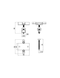 Скрепителен елемент за моноблок 2