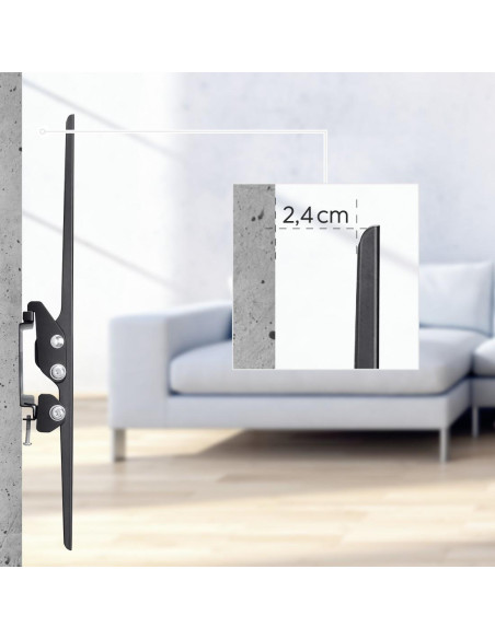 Стойка за TV Hama TILT, 191 см (75-quot,), Черна