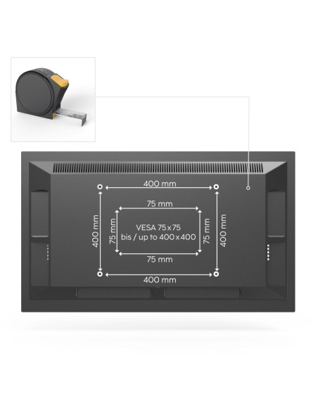 Стойка за TV Hama TILT, 191 см (75-quot,), Черна