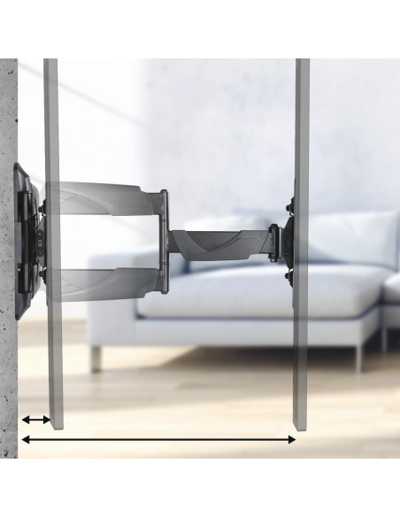 Стенна стойка за TV, FULLMOTION, до 48-quot,, 2 рамо, 220827
