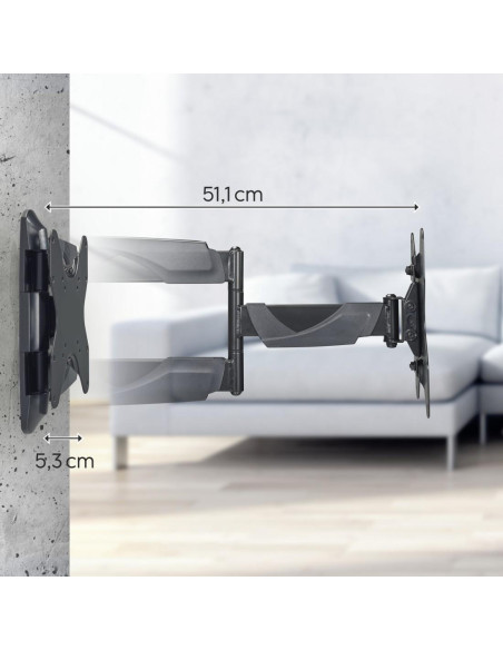 Стенна стойка за TV, FULLMOTION, до 48-quot,, 2 рамо, 220827