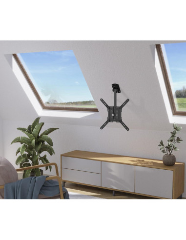 HAMA Стойка за таван  TV, регулируемa, 165 см (65-quot,), 220877