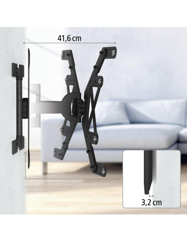 Стенна стойка за OLED TV, 229 см (90-quot,) до 40 кг, 220850