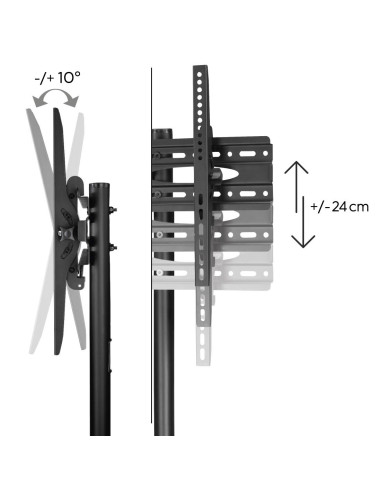 HAMA Мобилна стойка за TV Trolley , до / 75-quot,, 220874
