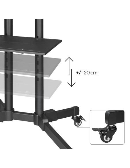 HAMA Мобилна стойка за TV Trolley , до / 75-quot,, 220874