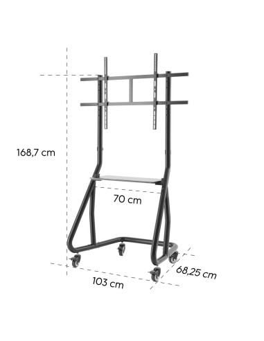 HAMA Метална стойка за TV, Trolley, 254 см (100-quot,), 220875