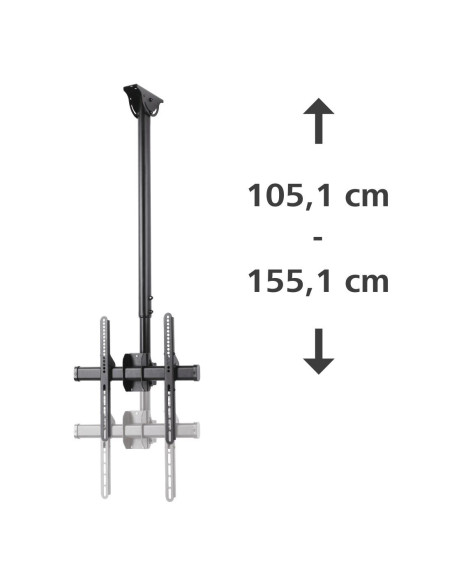 Стойка за таван Hama TV, въртяща се, накланяща се, 165 см (65-quot,) до 50 кг, 220878