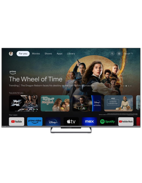 Телевизор METZ 55MQE8000Z, 55-quot,(139 см), QLED UHD Google TV, Dolby Vision, 144Hz