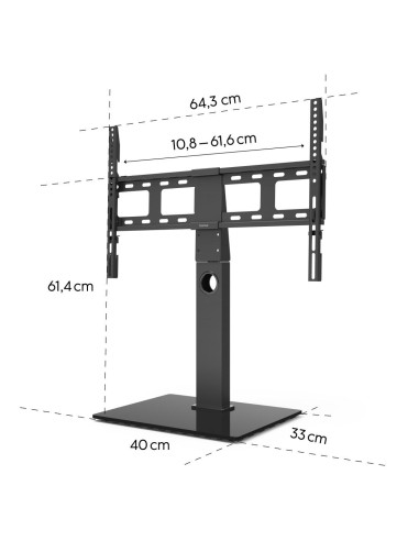 Стойка за TV Stand Fullmotion до 165см / 65-quot,/ до 40 кг, 220867