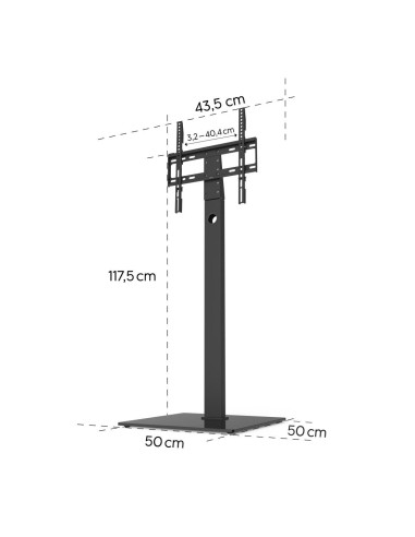 HAMA Стойка за TV, регулируема, 165 cm (65-quot,), до 35 кг, 220868