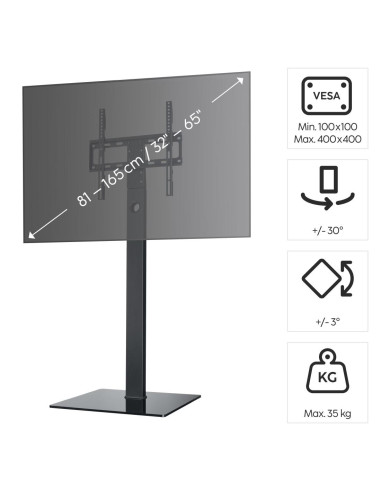 HAMA Стойка за TV, регулируема, 165 cm (65-quot,), до 35 кг, 220868
