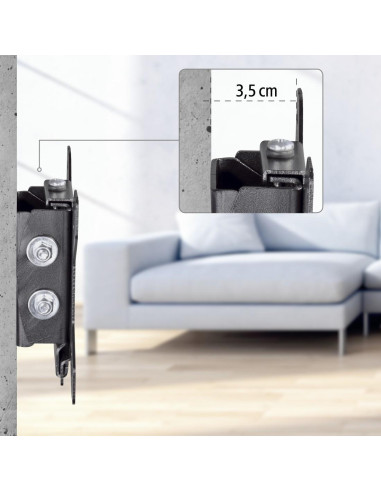 HAMA Стенна стойка за  TV, накланяща се, 66 см (26-quot,) до 30 кг