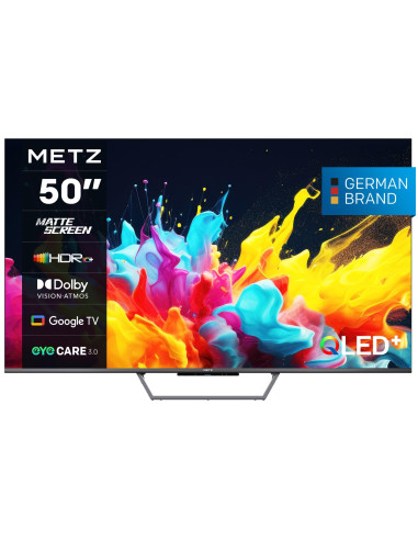 Телевизор METZ 50MQE7600Z, 50-quot,(126 см), QLED+,Anti-Glare Google TV, 4K/UHD, 60Hz