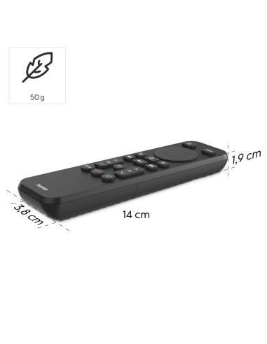 HAMA Дистанционно управление за TV + Netflix, Prime Video, бутони Disney+, програмируемо