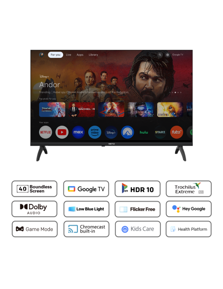 METZ Телевизор 40MTF6000Z 40-quot, FullHD, LED TV, черен