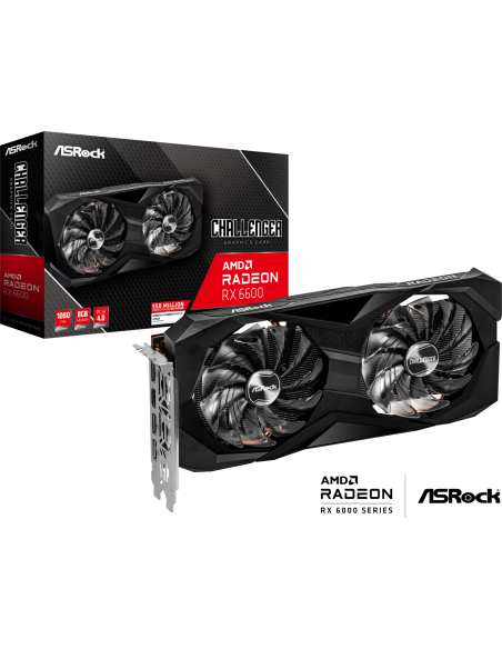 Видеокарта ASRock AMD Radeon RX 6600 Challenger D 8GB