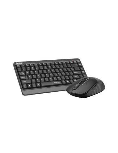 Комплект клавиатура и мишка A4TECH Fstyler FGS1110Q, Безжичен, Сива