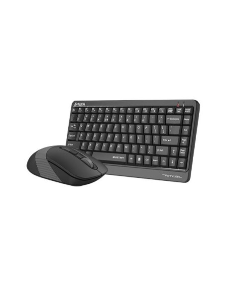 Комплект клавиатура и мишка A4TECH Fstyler FGS1110Q, Безжичен, Сива