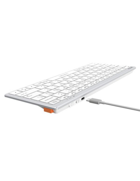 Безжична клавиатура A4TECH FBX51C FStyler, бял