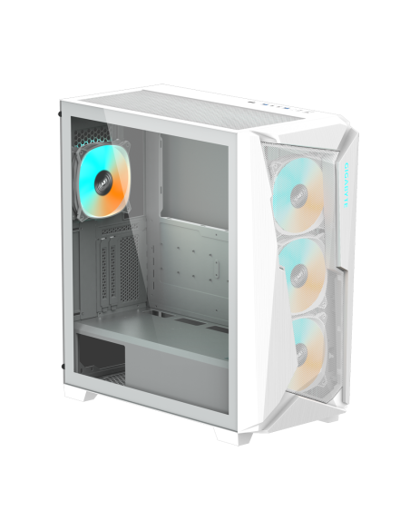 Кутия Gigabyte C301 WHITE V2, TG, Mid-Tower