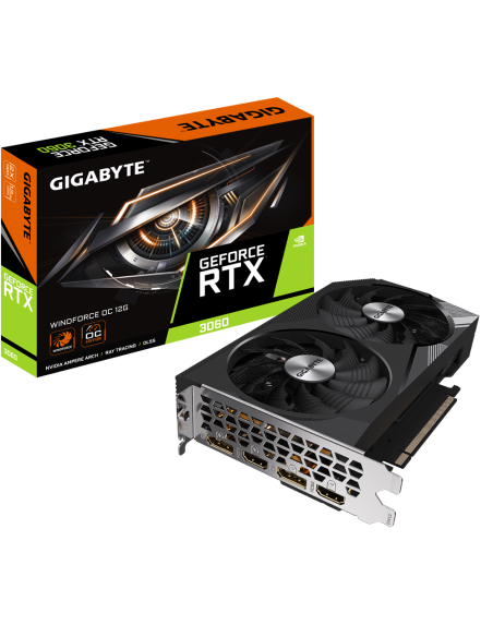 Видео карта GIGABYTE RTX 3060 WINDFORCE OC 12GB GDDR6