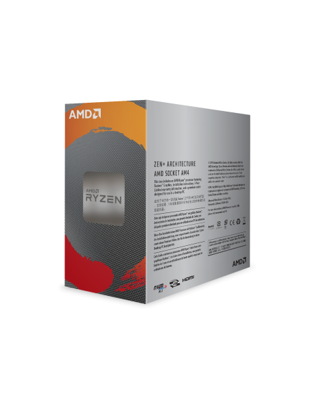 Процесор AMD RYZEN 3 3200G, 4-Core, 3.6 GHz, 6MB, 65W, AM4, BOX