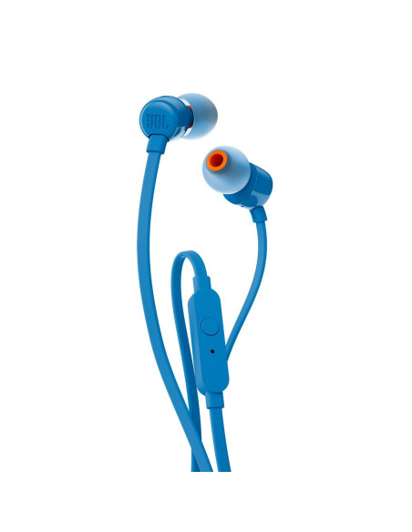 Слушалки JBL T110, In Ear, Син