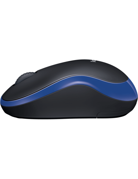 Безжична оптична мишка LOGITECH M185, USB, Син/Черен