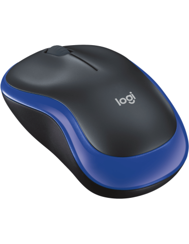 Безжична оптична мишка LOGITECH M185, USB, Син/Черен