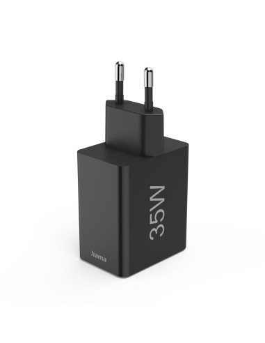 HAMA Мини Зарядно 220V 35 W, 1x USB-C PD, 3x USB-A, Черно