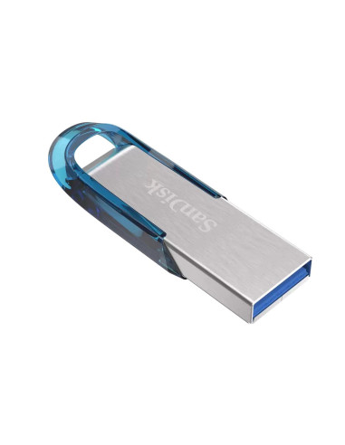 USB памет SanDisk Ultra Flair, USB 3.0, 128GB, син