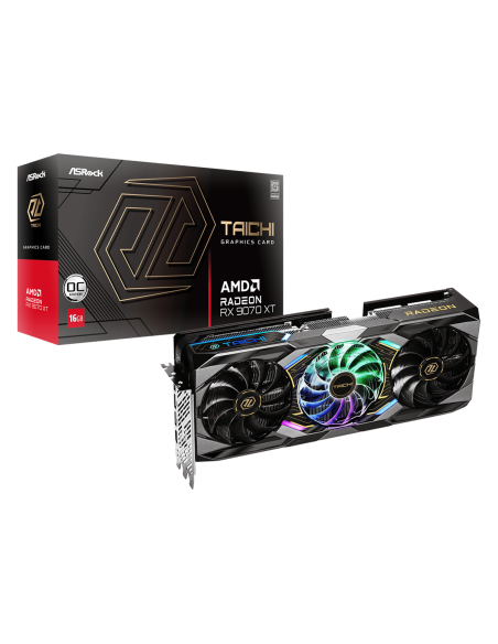 Видео карта ASRock RADEON RX 9070 XT TAICHI OC 16GB GDDR6