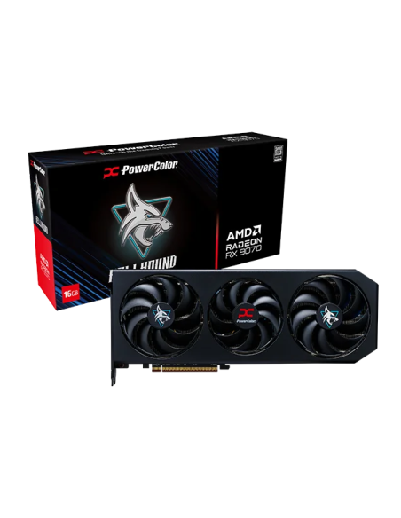 Видео карта PowerColor Radeon RX 9070 Hellhound 16GB GDDR6