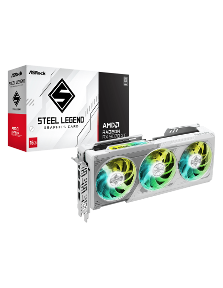 Видео карта ASRock RADEON RX 9070 XT STEEL LEGEND 16GB GDDR6