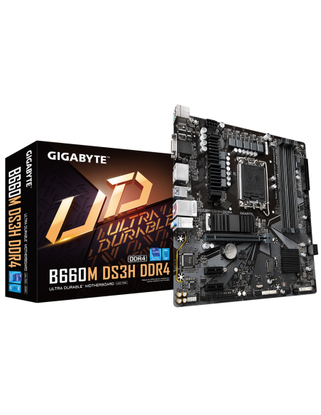 Дънна платка GIGABYTE B660M DS3H, socket 1700, mATX