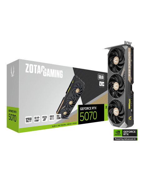Видео карта ZOTAC GAMING RTX 5070 Solid OC 12GB GDDR7
