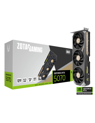 Видео карта ZOTAC GAMING RTX 5070 Solid 12GB GDDR7