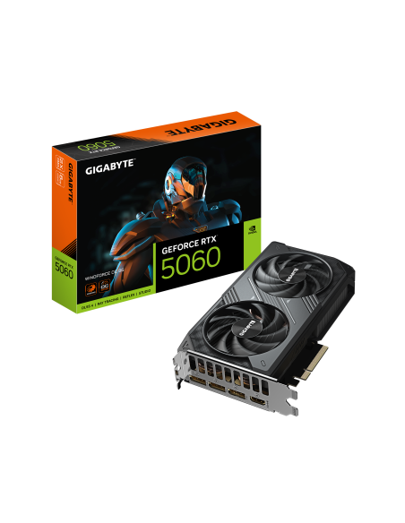 Видео карта GIGABYTE RTX 5060 WINDFORCE OC 8GB GDDR7