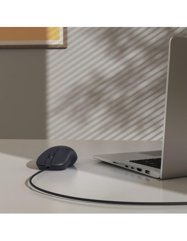 Оптична мишка HAMA CM-200, 4 бутонна, безшумна, с кабел, черна