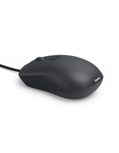 Оптична мишка HAMA CM-200, 4 бутонна, безшумна, с кабел, черна
