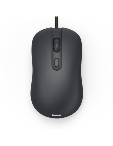 Оптична мишка HAMA CM-200, 4 бутонна, безшумна, с кабел, черна