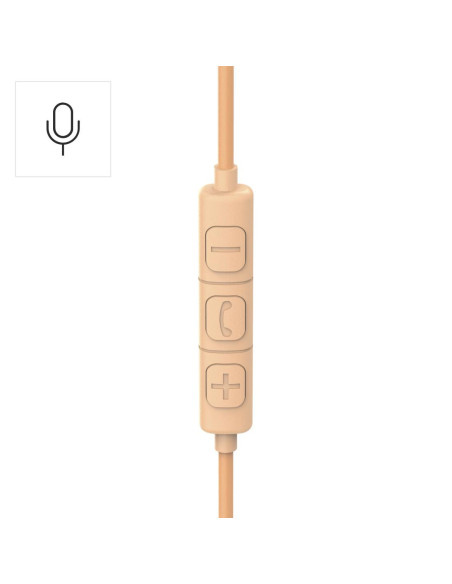 HAMA Слушалки с микрофон -quot,Fun C-quot,, USB-C, водач за кабел от едната страна, Оранжев