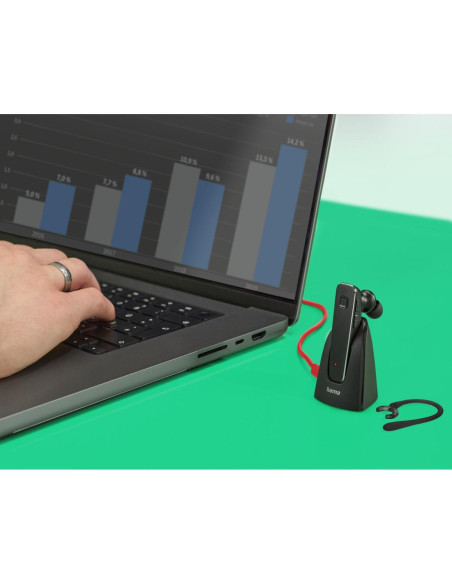 HAMA Блутут слушалка -ldquo,MyVoice2100-rdquo,, Multipoint, черен