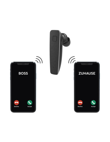 HAMA Блутут слушалка -ldquo,MyVoice2100-rdquo,, Multipoint, черен