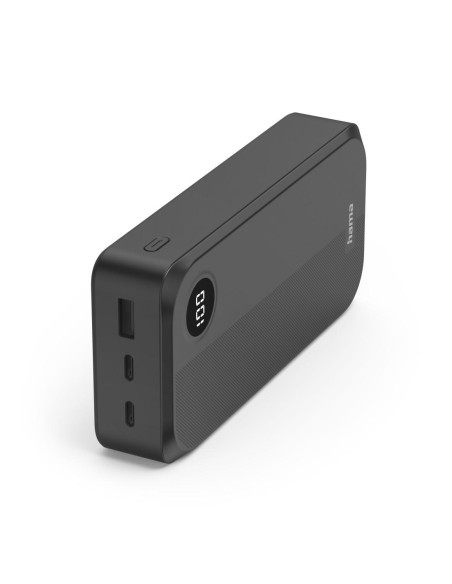 HAMA Външна батерия 20000 mAh, 3 изхода: 2 x USB-C, 1 x USB-A, черна