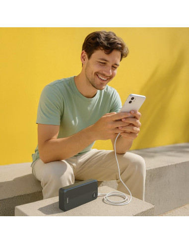 HAMA Външна батерия 20000 mAh, 3 изхода: 2 x USB-C, 1 x USB-A, черна