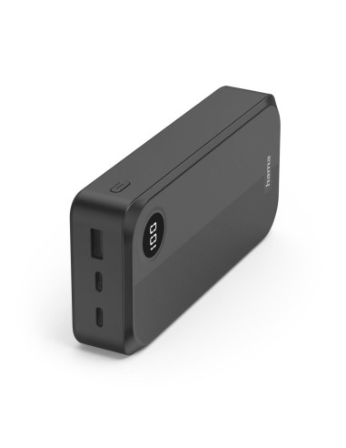 HAMA Външна батерия 20000 mAh, 3 изхода: 2 x USB-C, 1 x USB-A, черна