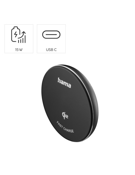 Hama Безжично Qi2 зарядно устройство, 15 W