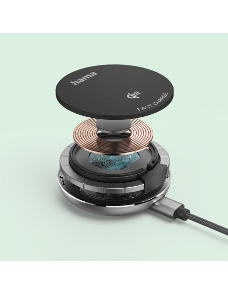 Hama Безжично Qi2 зарядно устройство, 15 W