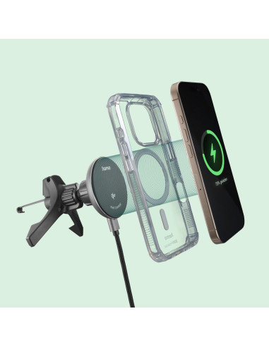 HAMA Безжично зарядно устройство Qi2, 15W, за кола, черно